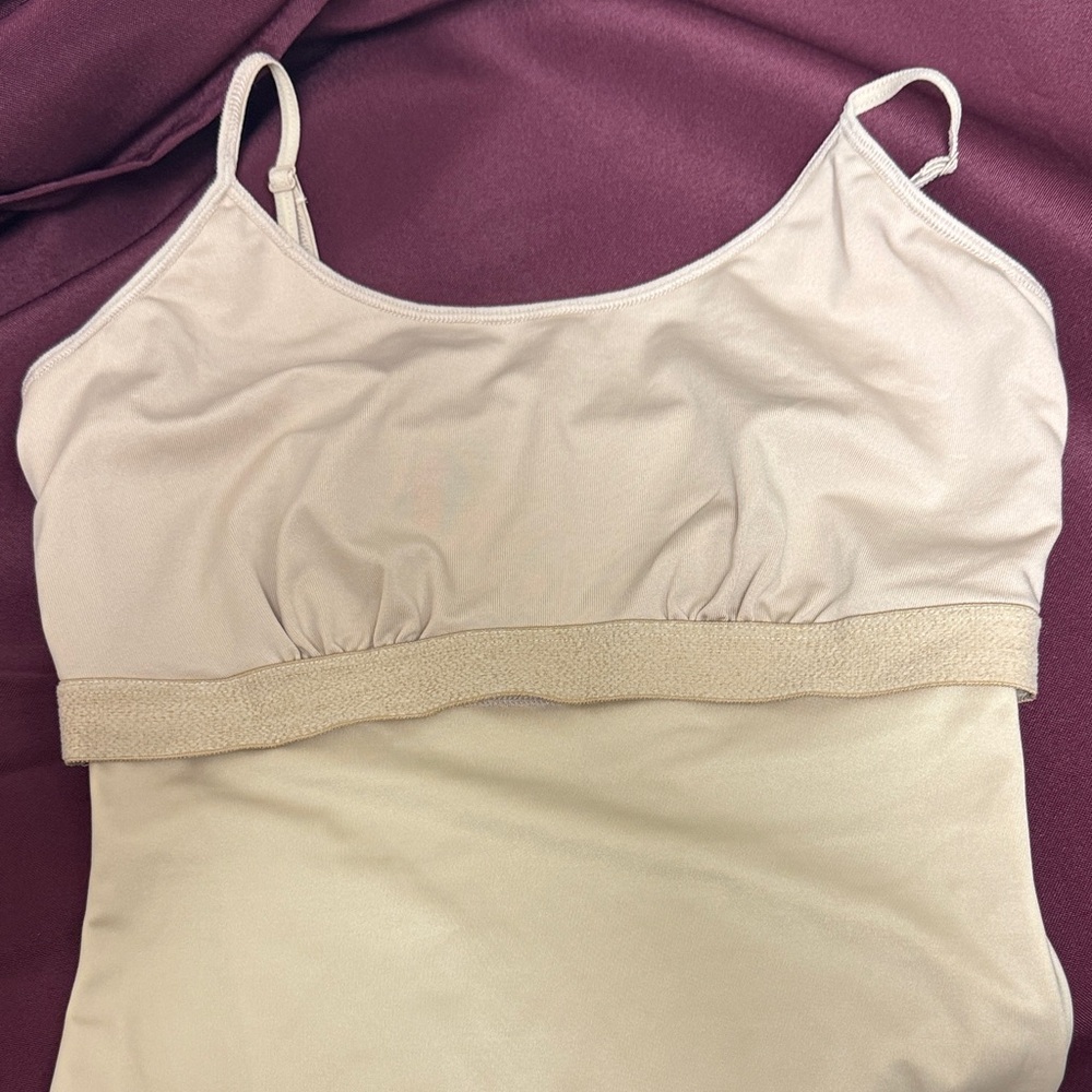Spanx tank tops (1 Black V-neck & 1 tan round neck) - Both Size M - Picture 5 of 7